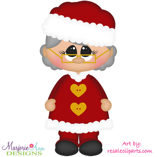 Friend Pals-Mrs Clause Exclusive SVG Cutting Files + Clipart - Click Image to Close